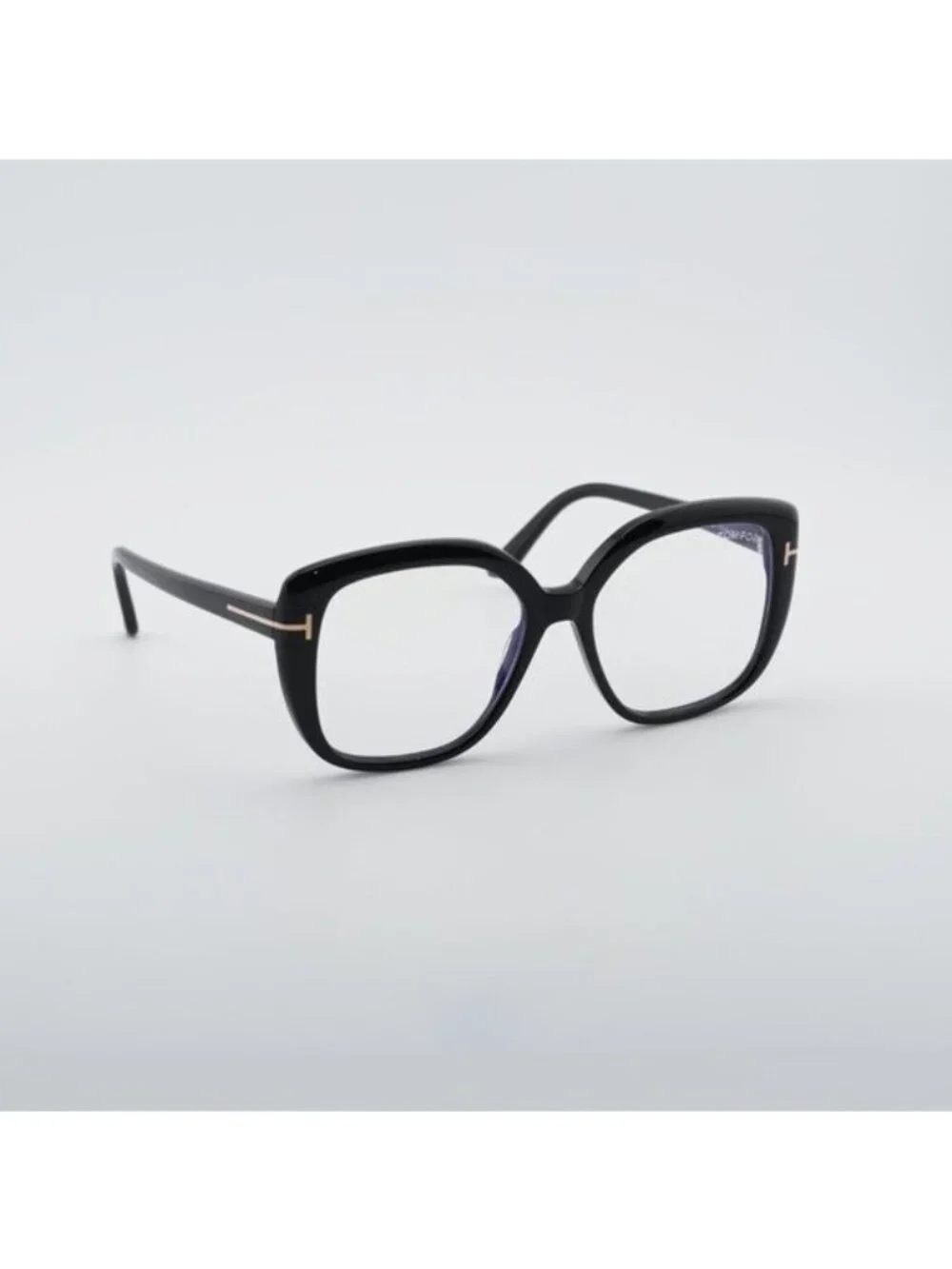Tom Ford FT6043-B 001 Eyeglasses Black 53mm Square Frame, Blue Light Block